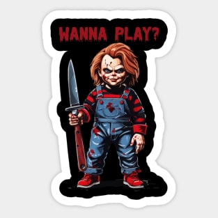 wanna play? Sticker